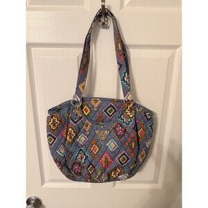 Vera Bradley Glenna Satchel Shoulder Bag Purse in Painted Medallions